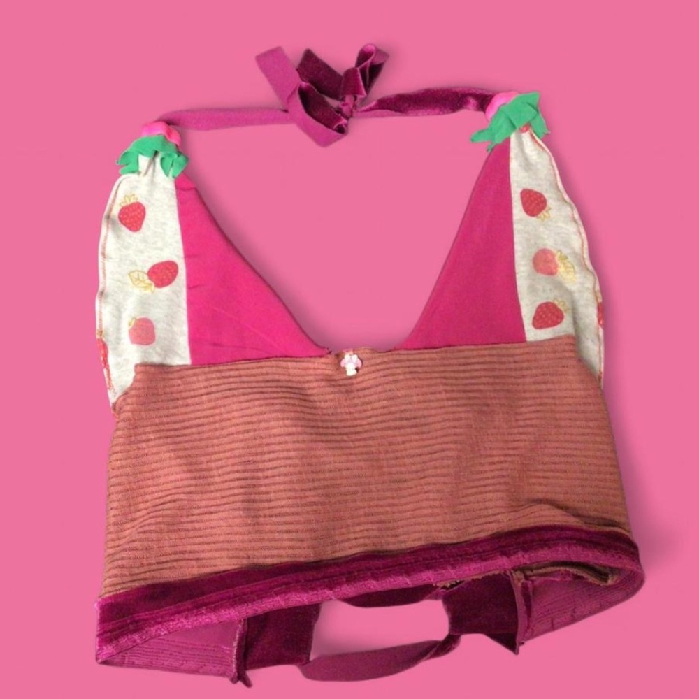 ”Berry Melody” Lace Up Crop Halter <3